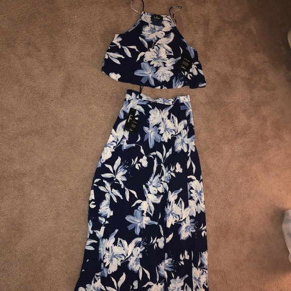 Lulu’s Love for Lanai two piece maxi dress - Picture 2 of 6